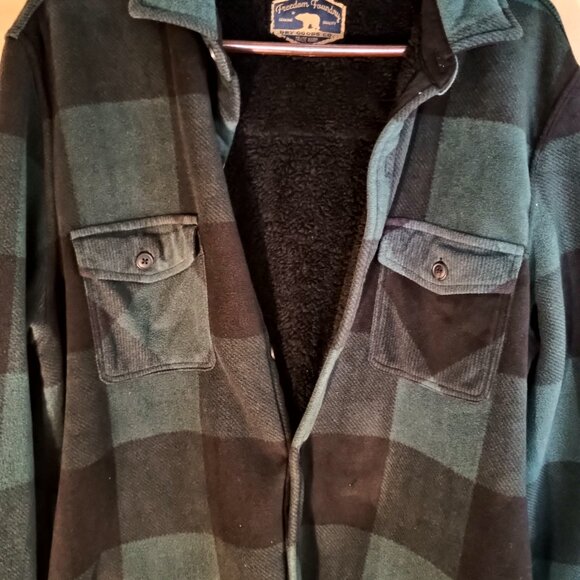 Freedom Foundry Men’s Super Plush Shirt Jacket Pine Grove/Green - Picture 6 of 11